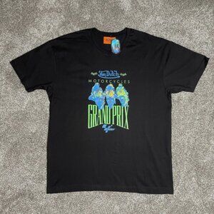 Von Dutch Motogp Men's T Shirt Tee Size XL Grand Prix Motorcycles Graphic Black